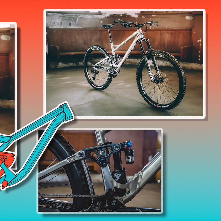 Post produit VTT Banshee, collage photo pour L'Appartelier