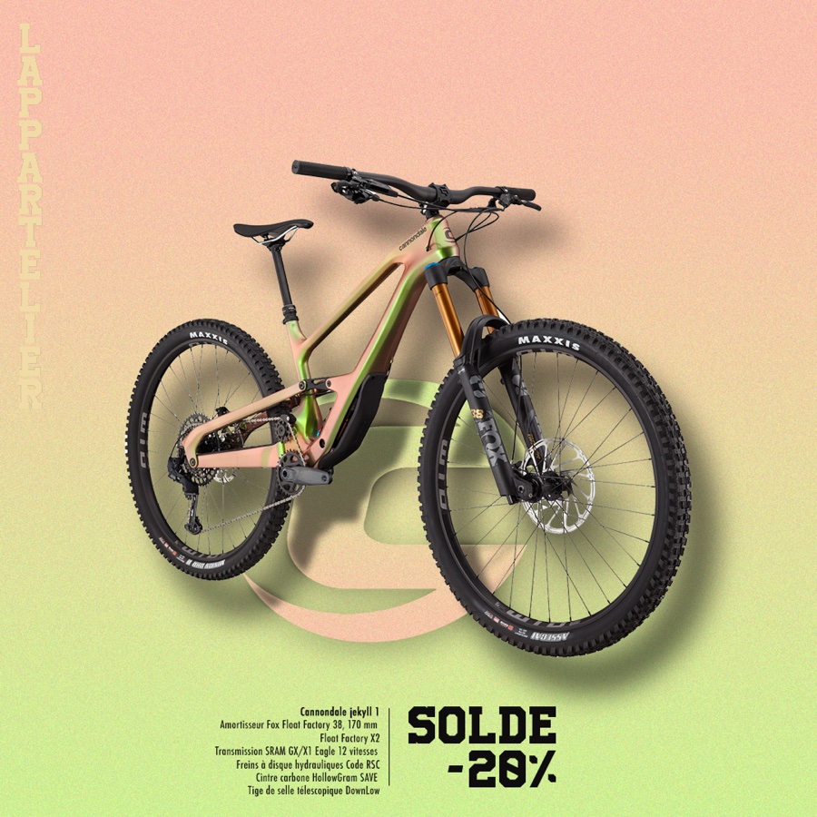 Post produit Cannondale Jekyll 1 en solde pour L'Appartelier