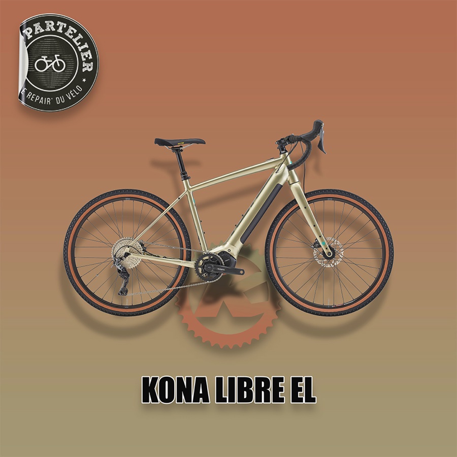 Post produit Kona Libre EL gravel électrique pour L'Appartelier